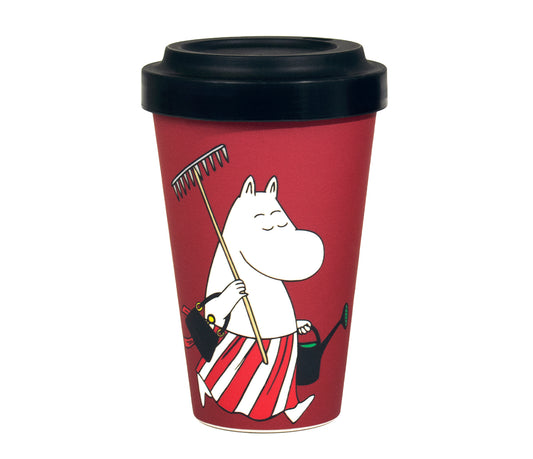 Take-away Muumimuki: Muumimamma puutarhassa, Punainen (0.45L)