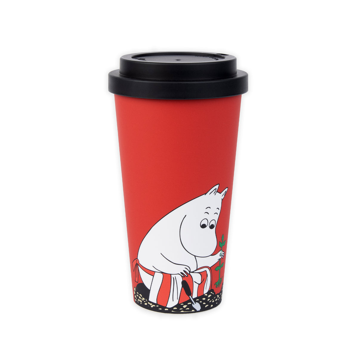 Take-away Muumimuki: Muumimamma puutarhassa, Punainen (0.45L)