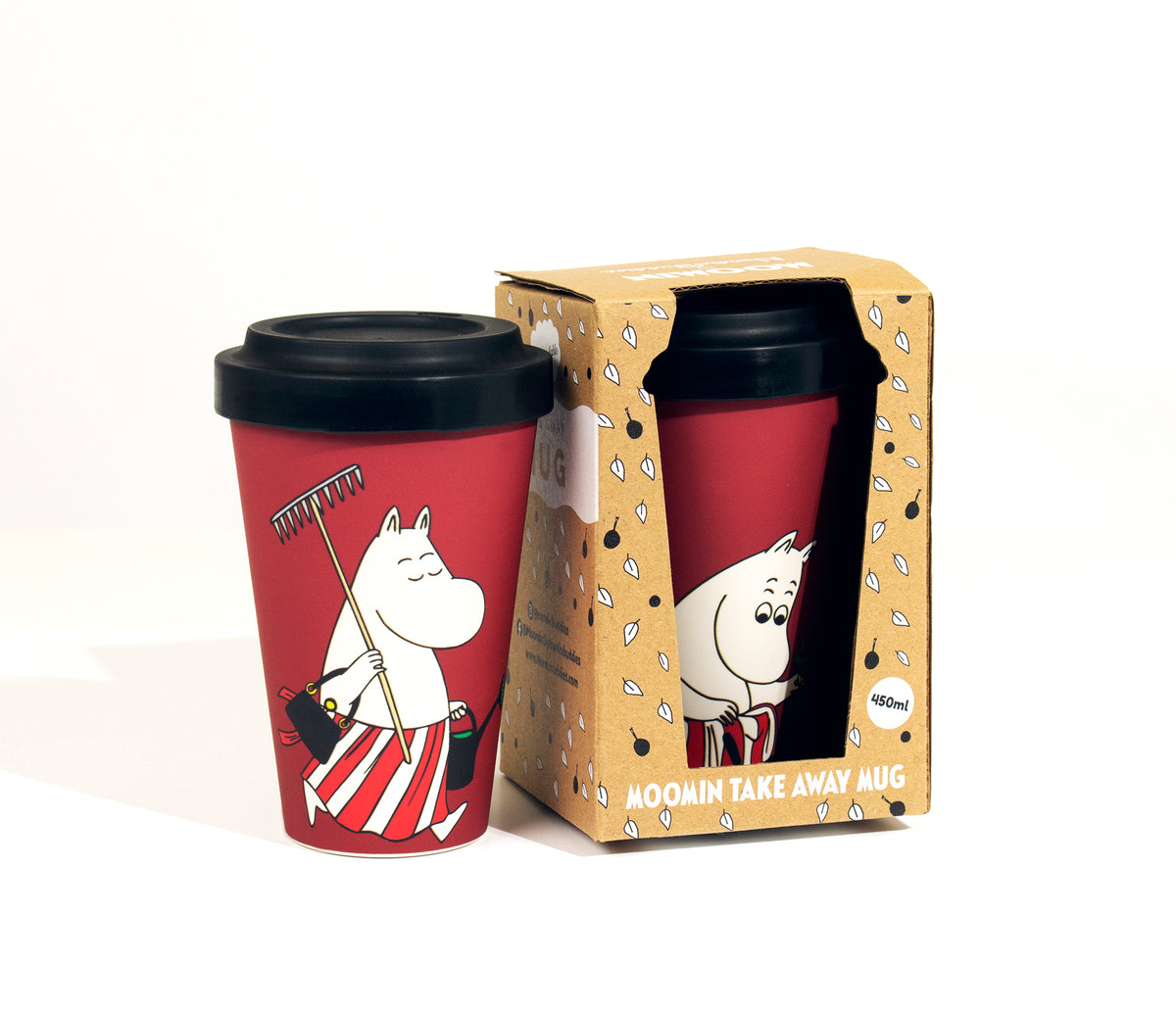 Take-away Muumimuki: Muumimamma puutarhassa, Punainen (0.45L)