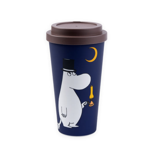 Take-away Muumimuki: Muumipappa lampun valossa, Sininen (0.45L)