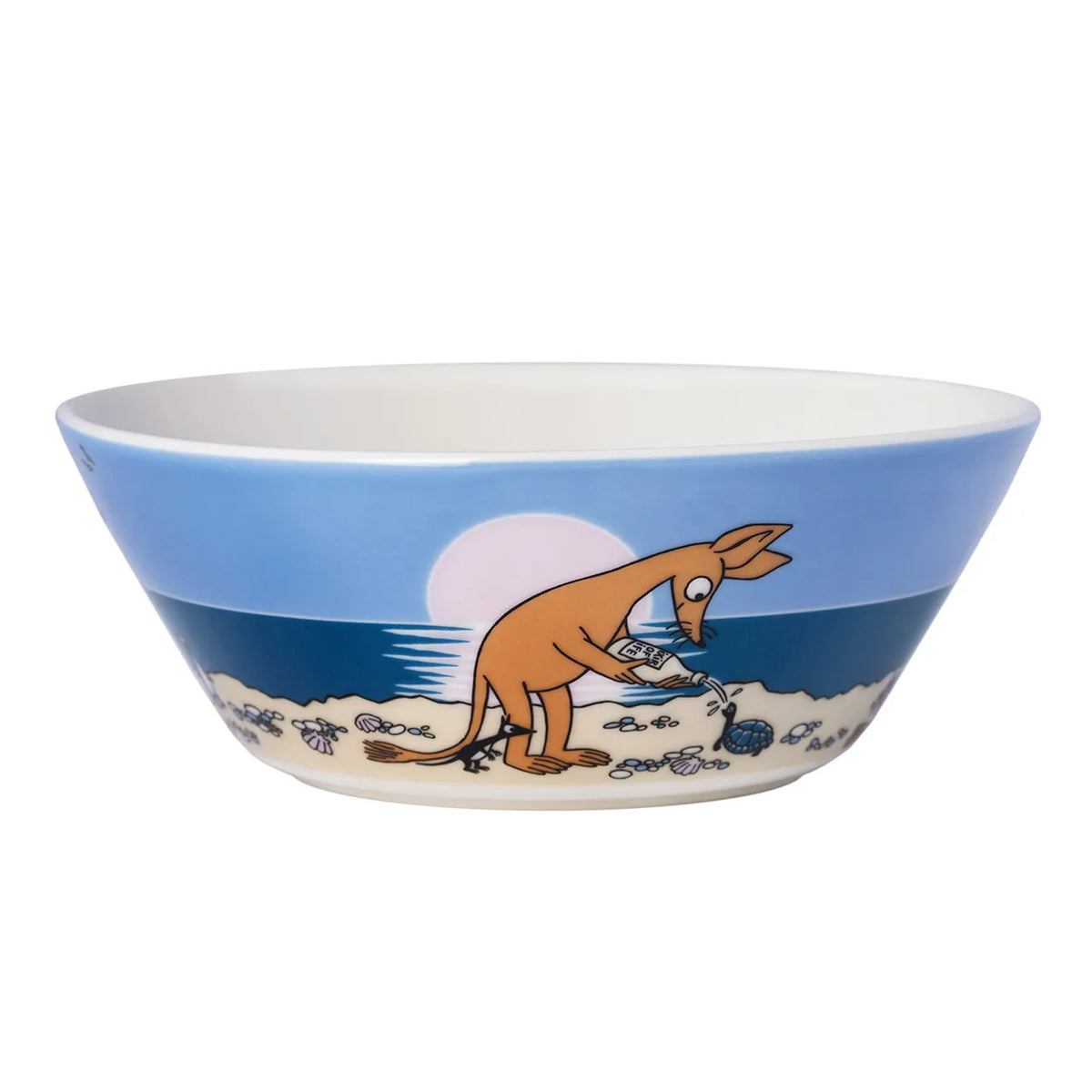 Muminskål: Sniff på stranden, blå (2024-)