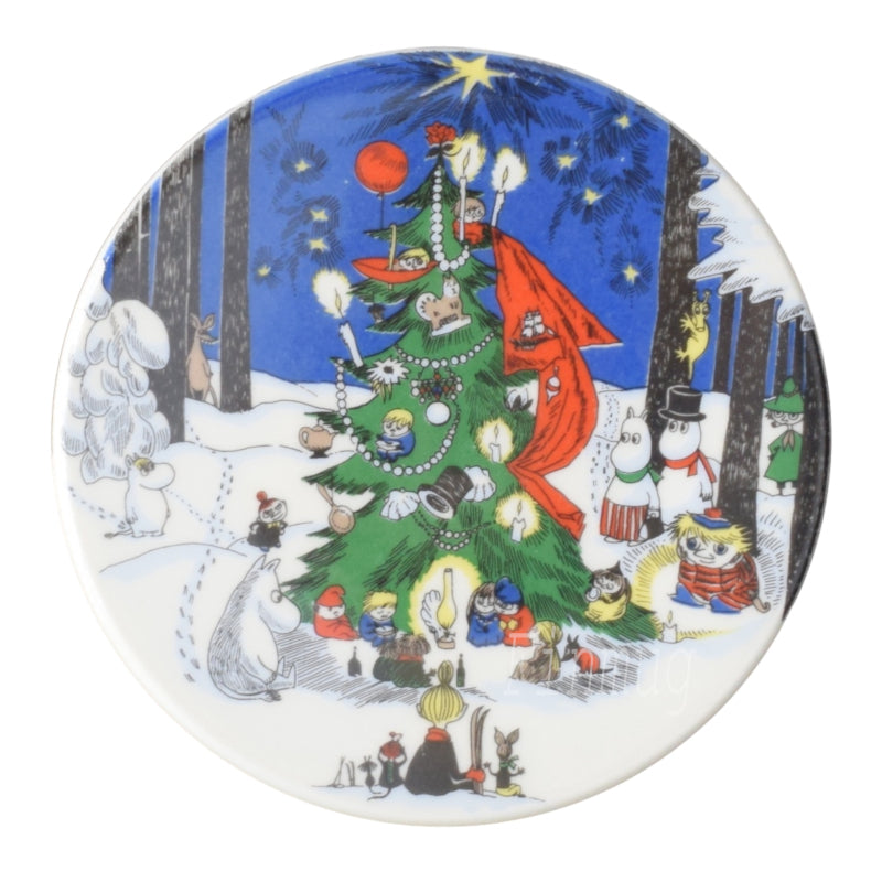 Muumiseinälautanen: Joulukortti, pieni 11,5cm (1992-1996)
