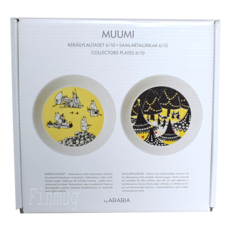 Muumi keräilylautaset: 6/10 Hurraa ja Keltainen (2019)